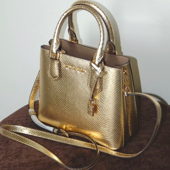 Michael Kors Adele Medium Leather Messenger Bag - Picture 5 of 6